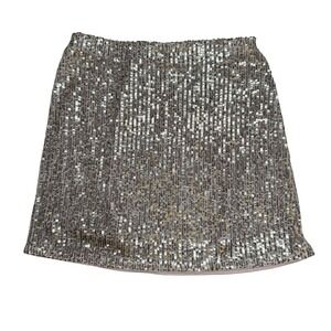 Girls XL 13 14 Sequin Skirt Elastic Waist Sparkly Party Holiday